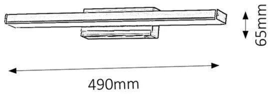 Rabalux 5897 - LED Kúpeľňové nástenné svietidlo JOHN 1xLED/12W/230V