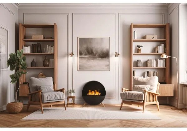 Planika MISTY - Krb na vodnú paru na diaľkové ovládanie 72,9x65,3 cm 125W/230V