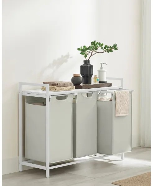 Kôš na bielizeň REX biely