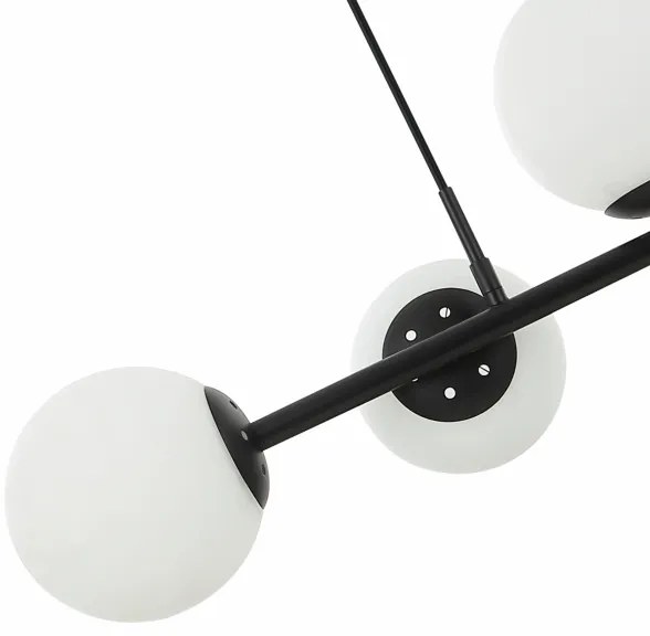 Luster na lanku MADDIE 5xE14/5W/230V čierny