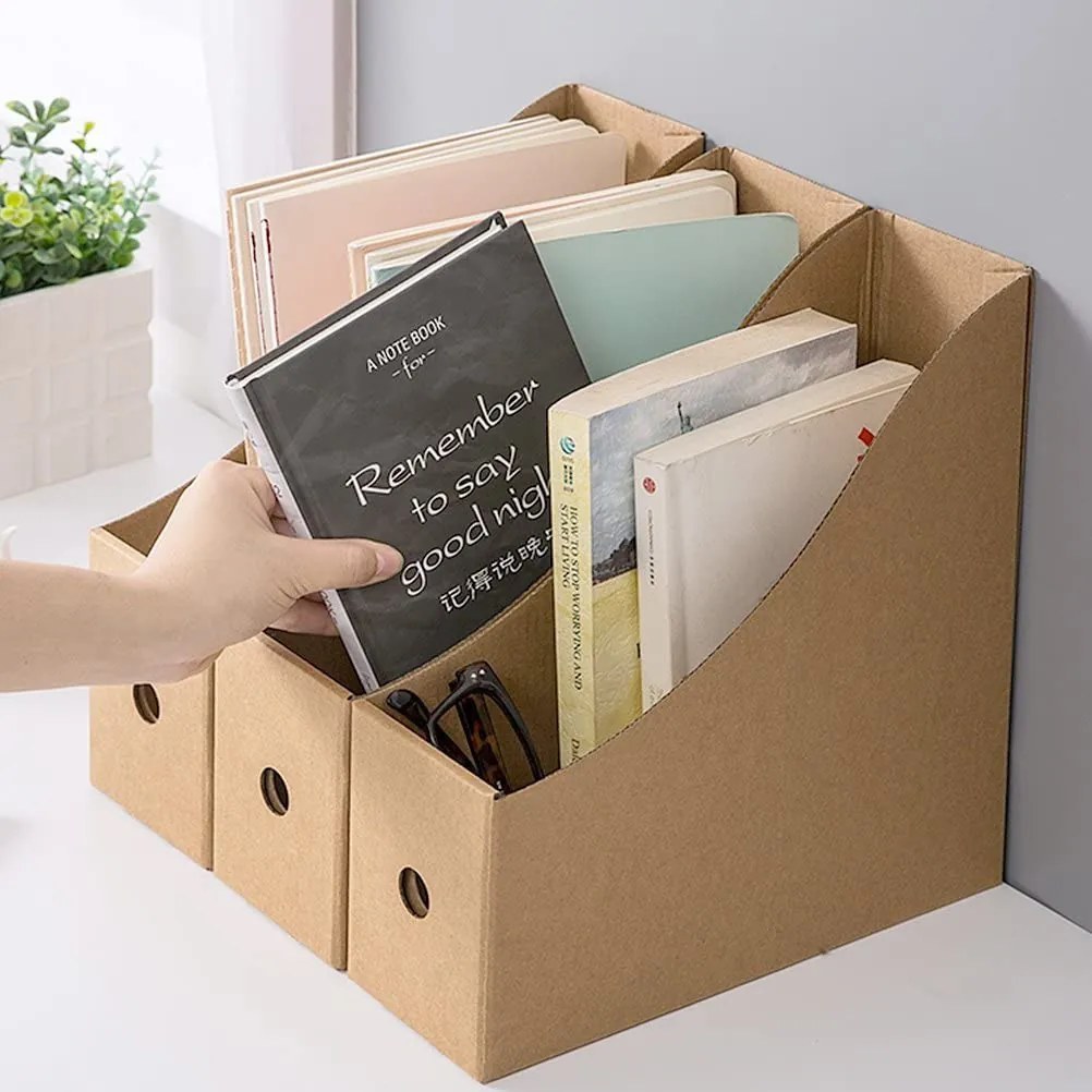 Čisté dřevo Drevený organizér / priečinok na dokumenty alebo časopisy