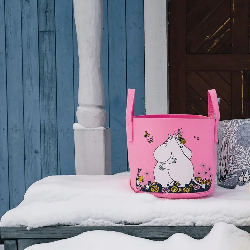Úložný kôš Moomin Hug 30l, ružový