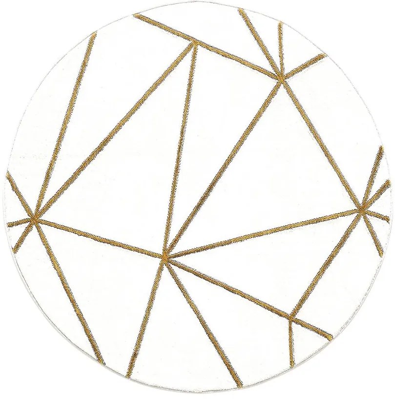 Koberec Diamond 1,6/1,6 A0071 biela/ zlatá