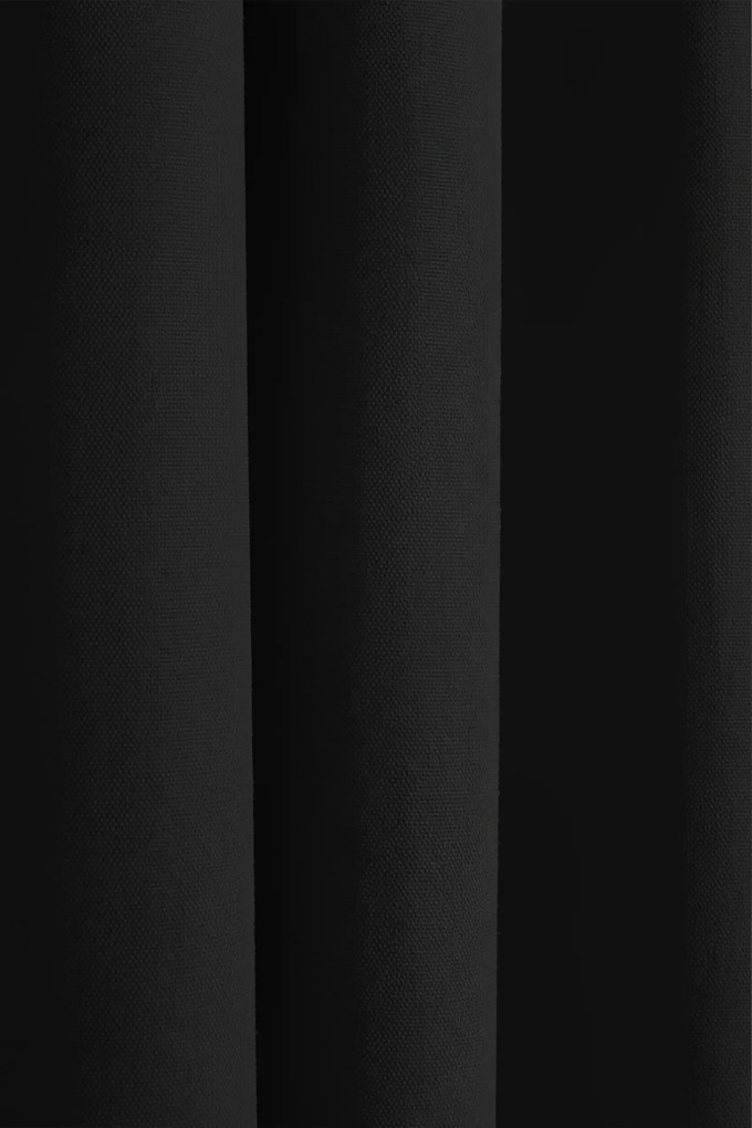 Záves na riasiacu pásku VIVA čierny Rozmer: 140x270 cm