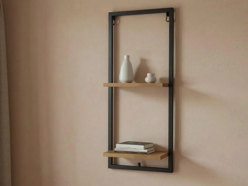 Kovová nástenná polica TANDOR 20x55 cm