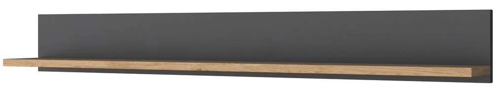 Moderná súprava Megis s písacím stolom, knižnicou a policou orech/antracit