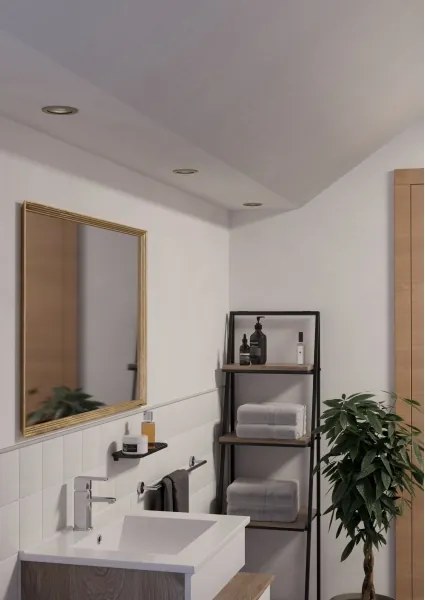 Eglo 902253 - SADA 3× LED kúpeľňových podhľadových svietidiel BARRANCO, 1×GU10/4,5W/230V, IP44, chróm