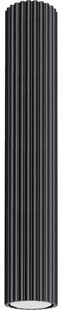 Sollux SL.1571 - Bodové svietidlo KARBON 1xGU10/10W/230V 40 cm čierna