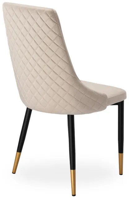 Jedálenská stolička VERMONT zamatová, béžová