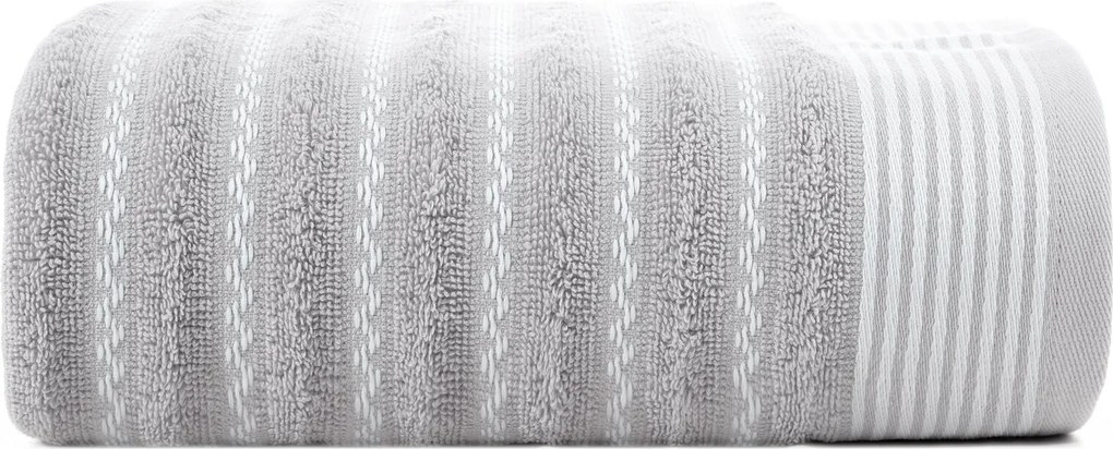 BAVLNENÝ UTERÁK LEO 70X140 CM STRIEBORNÁ