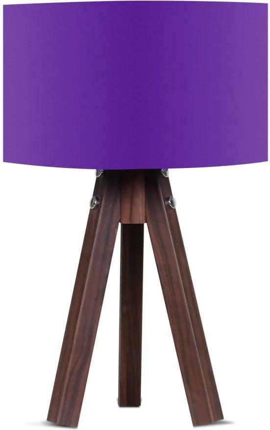 Stolová lampa s fialovým tienidlom Kate Louise Kahve