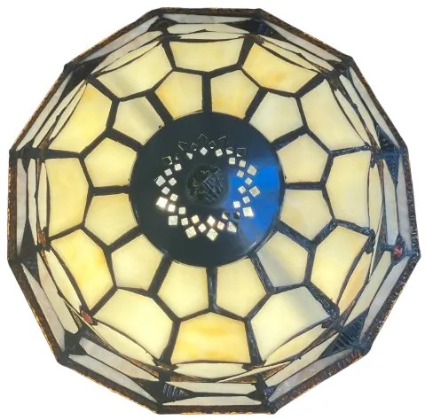 Vitráž luster do spálne Ø40 CARAMEL