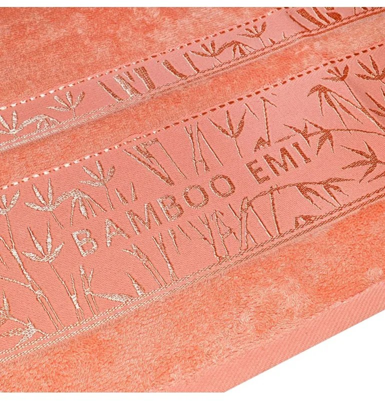 Uterák bamboo lososový 50x100 cm EMI