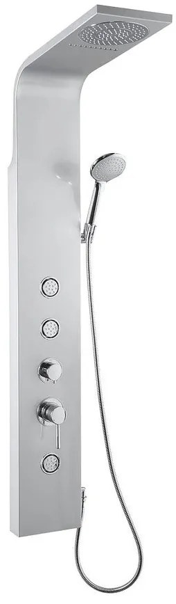 Aqualine Aqualine, TUSA sprchový panel s batériou, 1400 mm, hliník, SL680