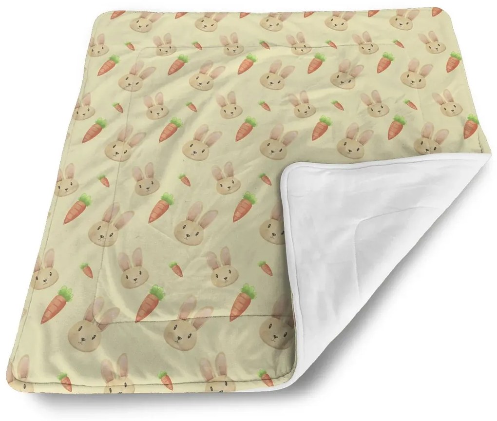 Sablio Deka pre bábätko Zajačik s mrkvou - 80x100 cm