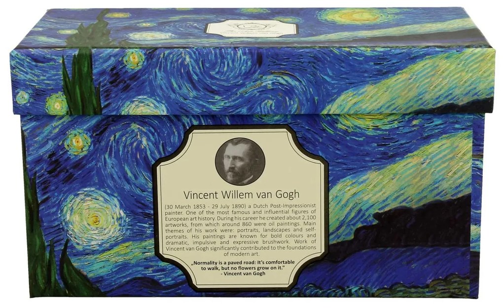 Porcelánový hrnček Van Gogh Starry Night 350 ml sada 2ks