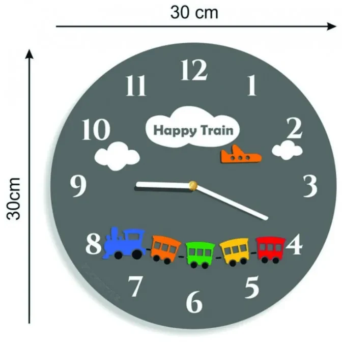Modré Nástenné Hodiny - Praktický a Zábavný Doplnok pre Detskú Izbu I SENTOP FL-z97-BLUE-RAL5015 HEU-