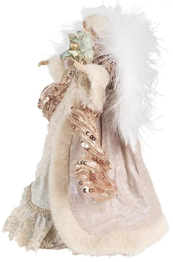 Dekorácia socha Anjel v ozdobných šatách - 16*10*28 cm