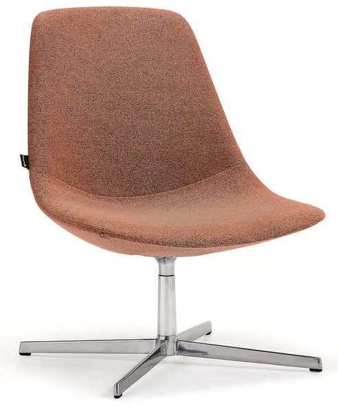 Kreslo LANGLEY, brúsený hliník/medená