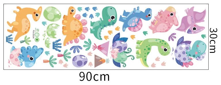 Samolepka na stenu "Dinosaury 6" 63x67cm
