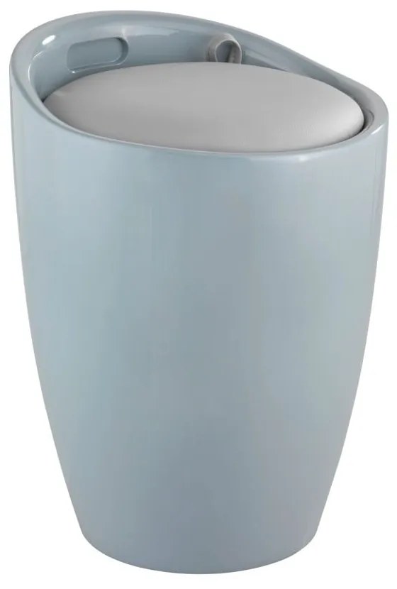 Sivý kôš na prádlo a taburetka v jednom Wenko Candy Look, 20 l