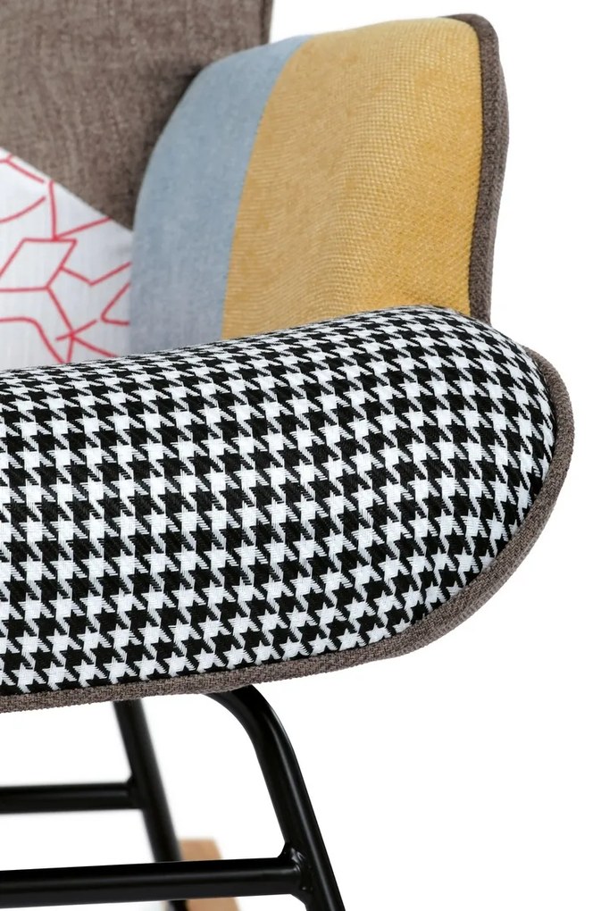 Hojdacie kreslo PW2, patchwork
