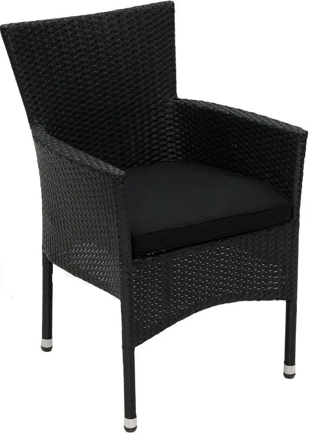 Záhradné ratanové kreslo 8 ks HAMBURG, antracit