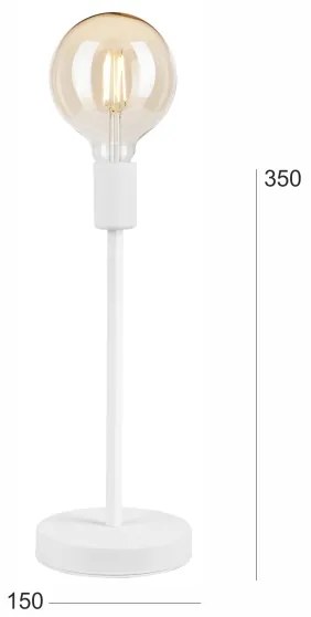 Stolná lampa ASTRID 1xE27/60W/230V biela