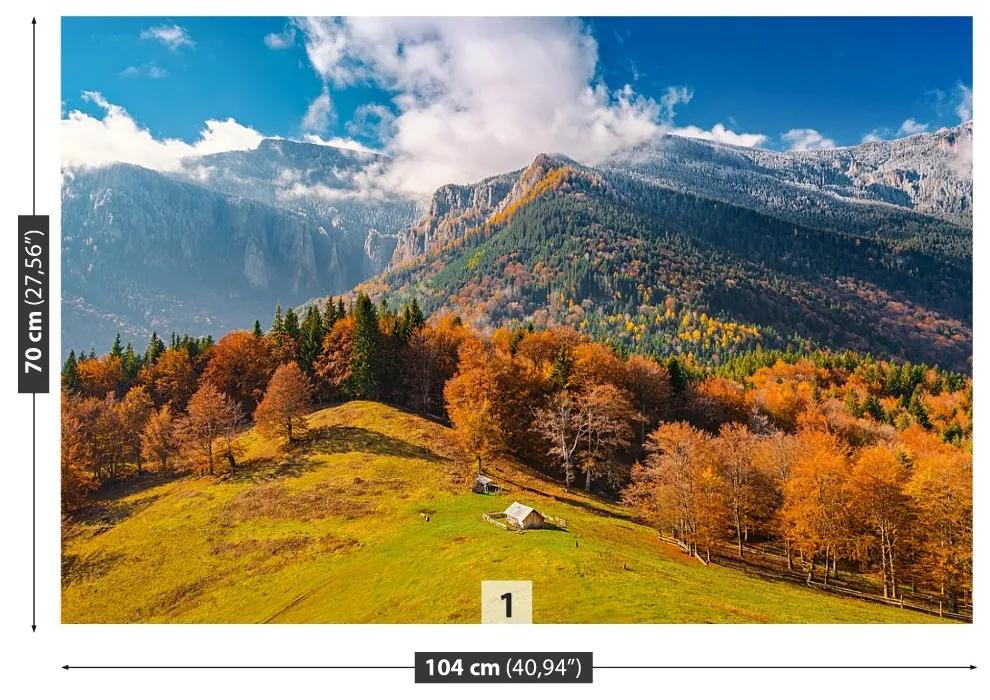 Fototapeta Vliesová Hory na jeseň 250x104 cm