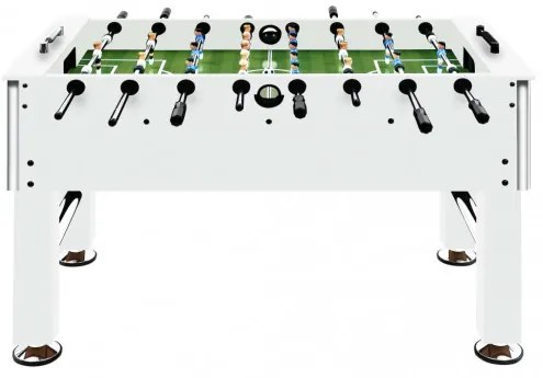 vidaXL Stolný futbal oceľ 60 kg 140x74,5x87,5 cm biely-