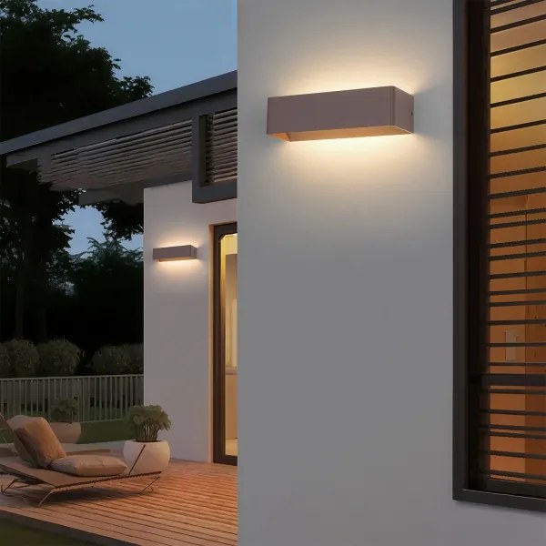 Brilagi - LED vonkajšie nástenné svietidlo DONNANI LED/12W/230V 30 cm hnedé IP44