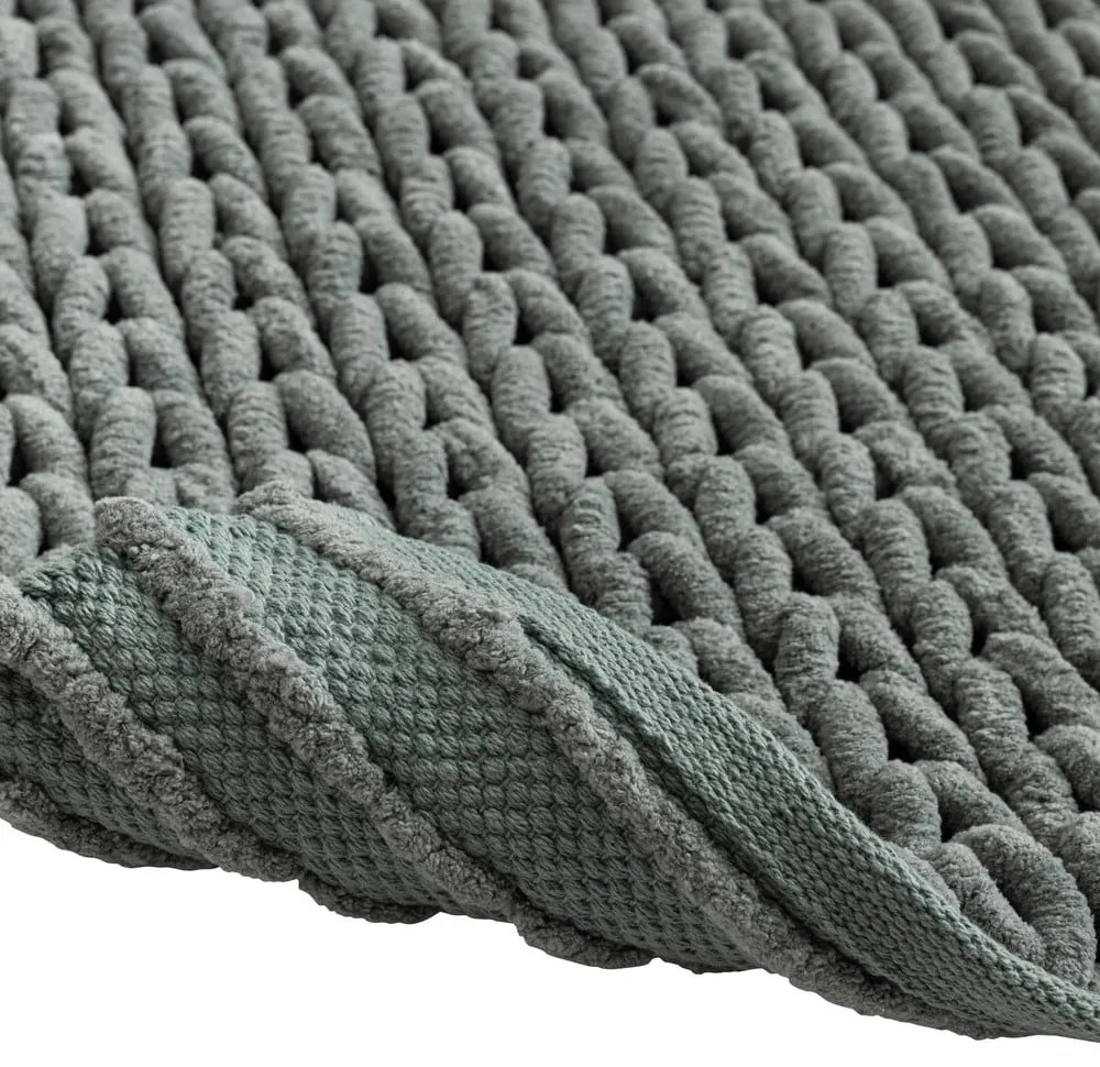 Zelená kúpeľňová predložka 50x80 cm Ariel – douceur d'intérieur