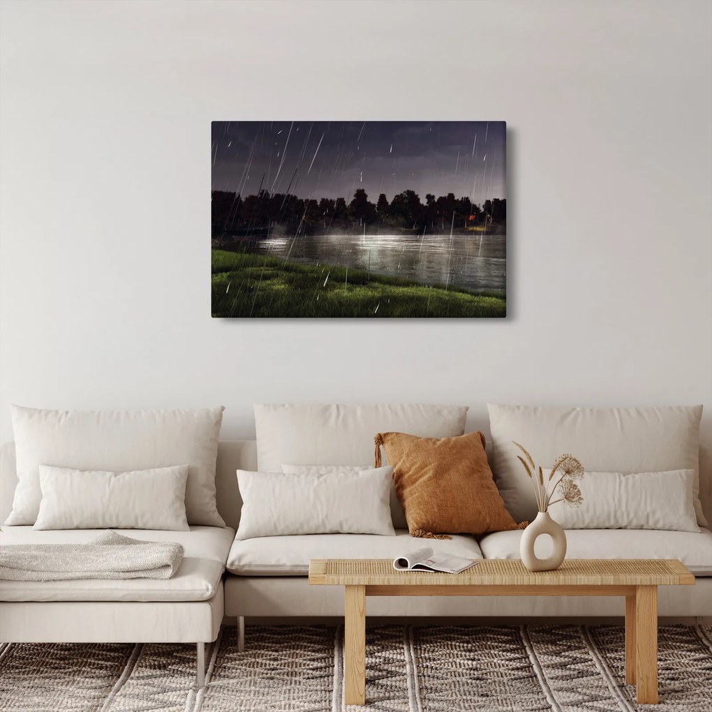 Obraz - Daždivý večer (90x60 cm)