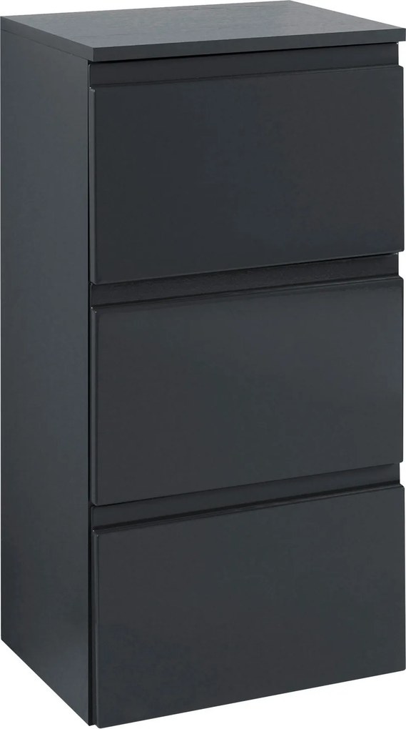 XXXLutz SPODNÁ SKRINKA, sivá, grafitová, 40/79/35 cm Held - Kúpeľňové skrinky - 000307002407