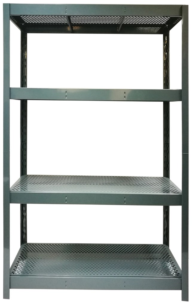 Trestles Policový regál 1800x1200x450mm, nosnosť 1200kg, sivý RP5-MUV-4512/4-SEDA