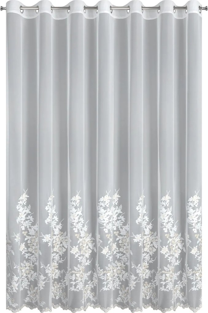 ZÁCLONA NA KRÚŽKOCH ALIRA 300X250 CM VZOROVANÁ