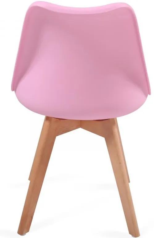 MIADOMODO sada jedálenských stoličiek, ružová, 6 kusov
