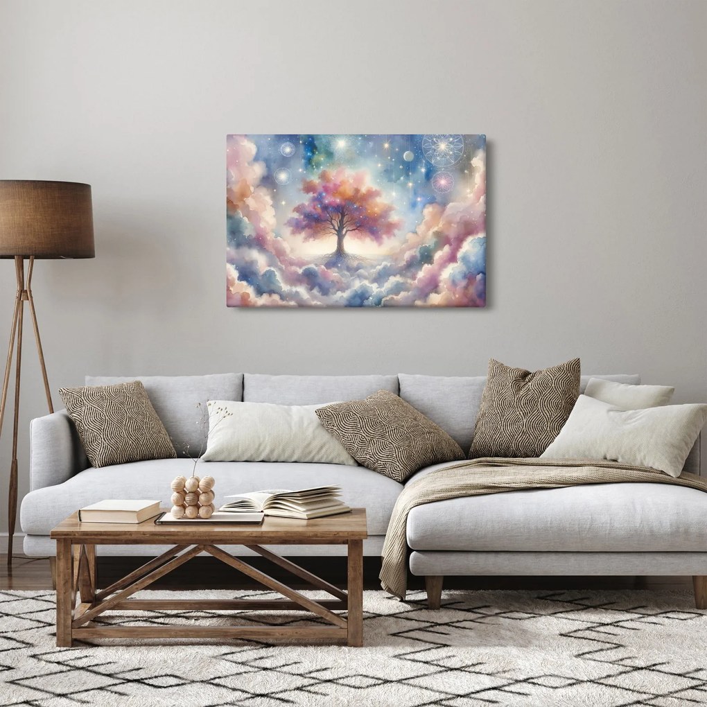 Obraz – Strom života v oblakoch (90x60 cm)