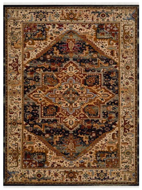 Koberec KESHAN Ornament, strapce 2886/53511 béžový / granátový