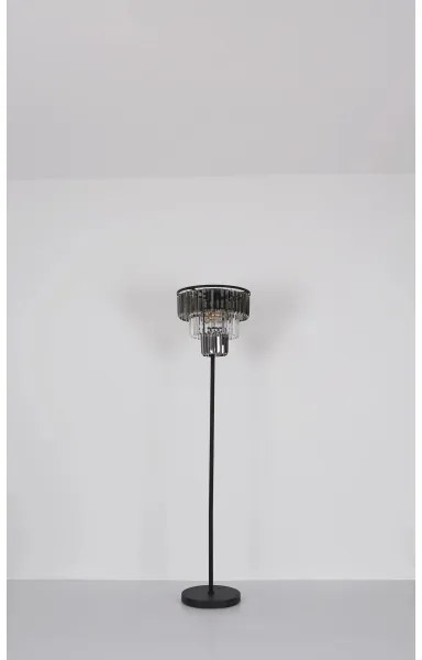 Globo 15695S - Stojacia lampa NAXIS 3xE27/40W/230V pr. 40 cm čierna