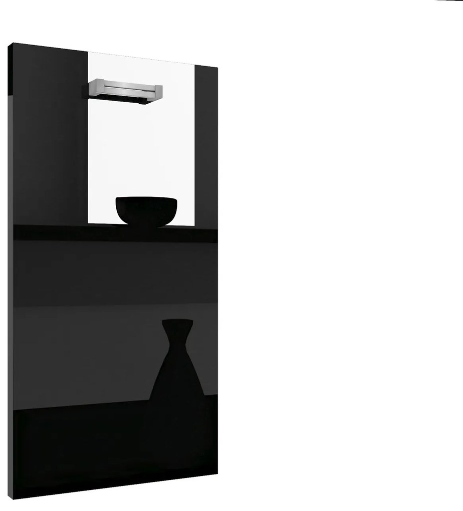 Panel na umývačku Belini zakrytý 45 cm čierny lesk  INF PZ45/1/WT/B/0/D