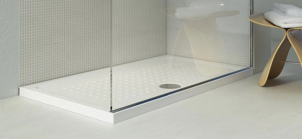 GSI GSI, Keramická sprchová vanička, obdĺžnik 120x70x4cm, biela ExtraGlaze, 47120711