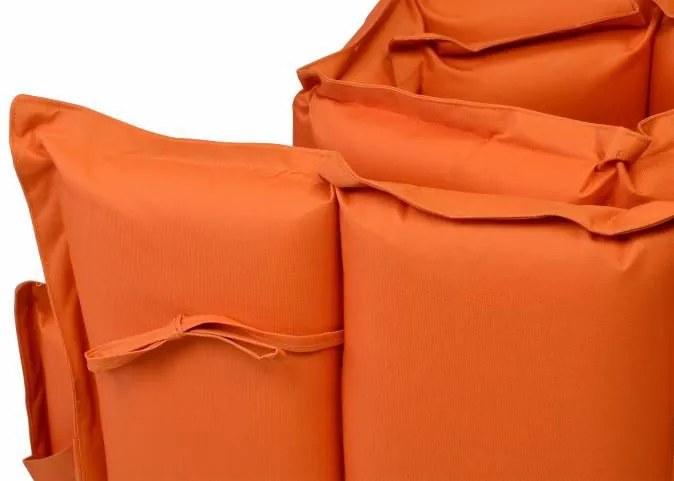 Divero 321 Polstrovanie na lehátko - oranžová