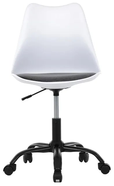 Autronic BONTEC Kancelárska stolička, výškovo nastaviteľná, šedá plast, KA-X7055 GREY Farba: Biela