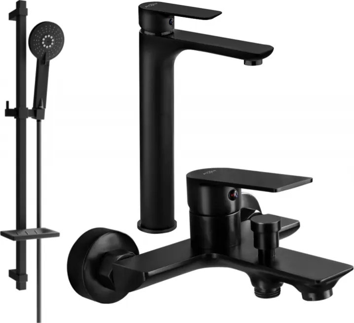 Mexen Alfa DQ40 vaňová súprava, čierna - 745713DQ40-70