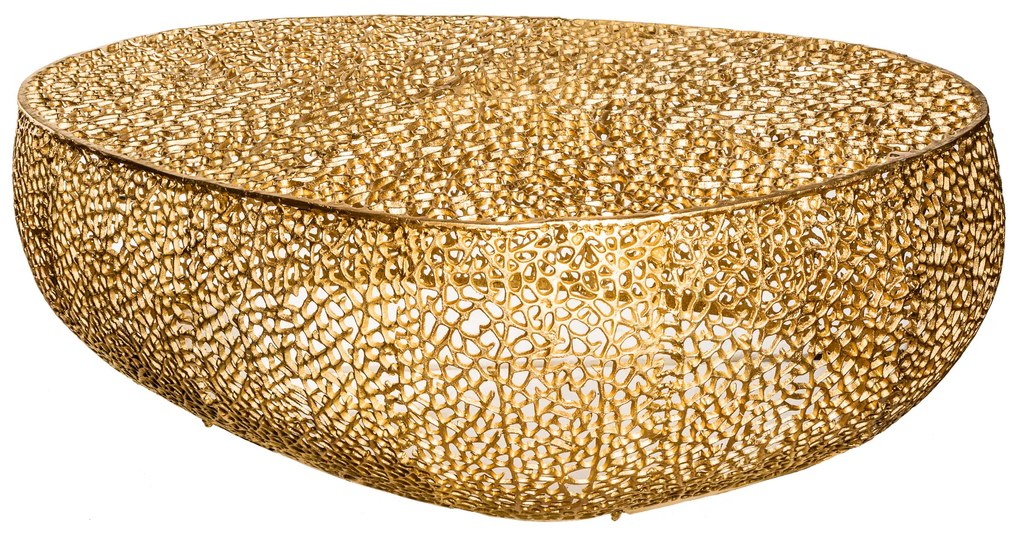 Konferenčný stolík Leaf 120cm zlatá