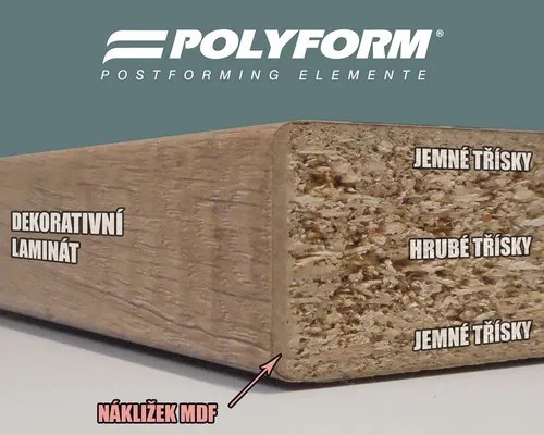 Kuchynská pracovná doska KAMEŇ SIVÝ 28 x 600 x 4100 mm