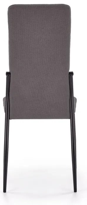 Jedálenská stolička Muriel, sivá / čierna