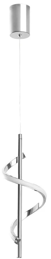 LED závesné svietidlo v striebornej farbe ø 16 cm Likma – Opviq lights