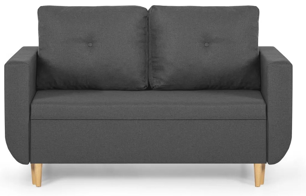 Pohovka pre 2 osoby s funkciou spania DORIS Světle šedá